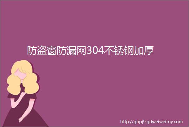 防盗窗防漏网304不锈钢加厚